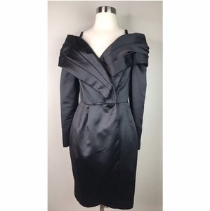 Moda International Vintage Wrap Off Shoulder Blazer Mini Dress Size 12